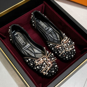 Korean style Ladies flat Nagra shoes Black / code=n4b
