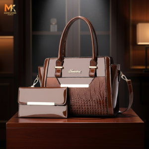 HandBag Crocodile Pattern Exclussive Combo Handbags-Brown / code=1000c