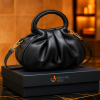 Korean Style Soft Leather Handbags Black/ code=0011b