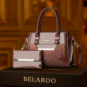 HandBag Crocodile Pattern Exclussive Combo Handbags-Brown / code=1000c