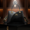 Thai Exclussive Luxry Printed Bag Black/ Code=expr6b