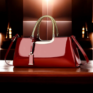 Pattern Leather Exclussive Handbag Merun=1020m