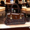 Foreign Trade Luxury Tiger Printed Handbags Brown / code=tp1br
