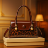 Foreign Trade Luxury Tiger Printed Handbags Brown / code=tp1br