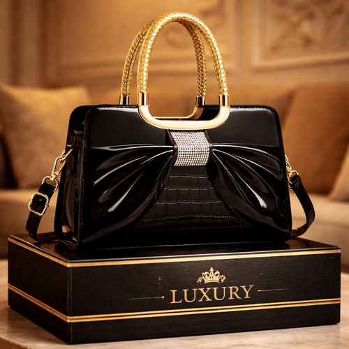 Women's Bow design handbag Black / code=bf1b
