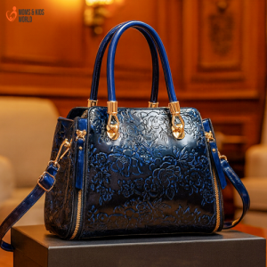 Women's   hand-painted carved handbag blue / code=expr10bl