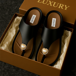 Women's  ThickSoled High-Bottom Beach Sandals Black / code=dc20b