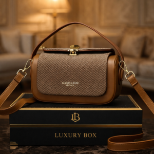 Cross-Border Fashion High-End Square Bag for Women Brown
