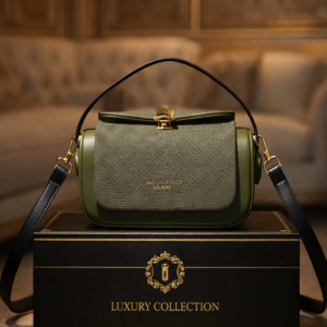 Cross-Border Fashion High-End Square Bag for Women Green