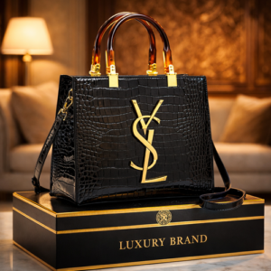 European and American temperament tote bag Black