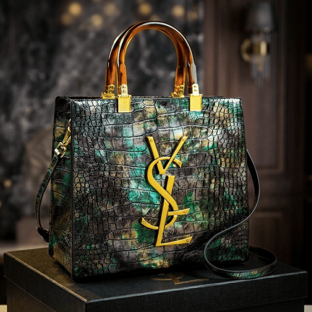 European and American temperament tote bag Green