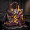 European and American temperament tote bag Purpel