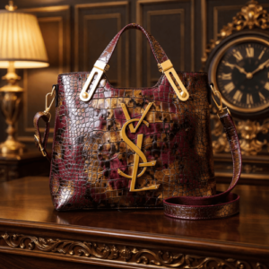 Genuine Leather Stylish Handbag Black/ code=ysl2mp