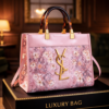 Fashionable and Versatile Snake Pattern Handbags Pink / code:ysl4p