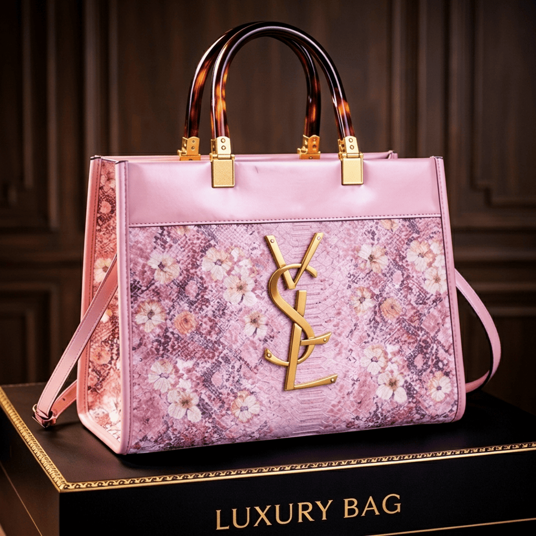 Fashionable and Versatile Snake Pattern Handbags Pink / code:ysl4p