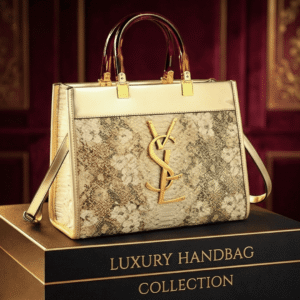 Fashionable and Versatile  Snake Pattern Handbags Golden  / code:ysl4y