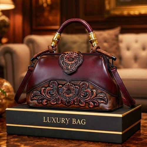 Exclussive Embodary Luxury Handbags Merun / Code=os3m