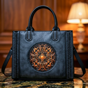 Exclussive Embodary Luxury Tote Bag Silver/ Code=os4s