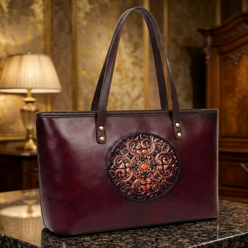 Exclussive Embodary Big Size Tote Bag Merun / Code=os5m